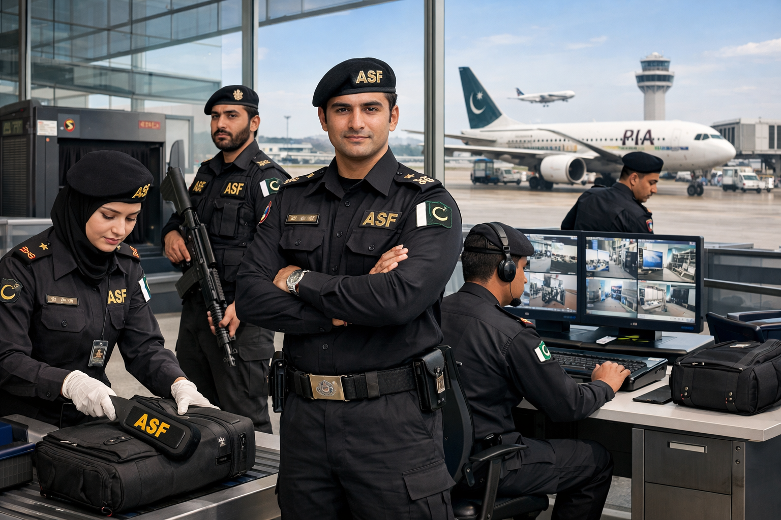 ASF Jobs 2026 – Airport Security Force Officers in Action