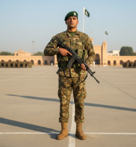 Pak Army Soldier on Duty